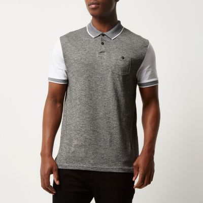 Grey polo shirt